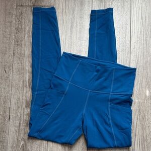 Athleta blue pocket leggings
